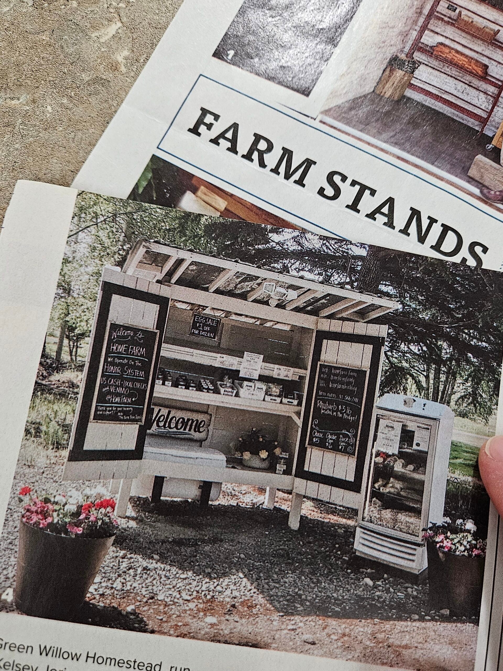 picture of a woman's dream farmstand